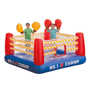 جامپینگ بادی طرح رینگ بوکس اینتکس با دستکش Inflatable jumping box design box Intex -اسباب بازی